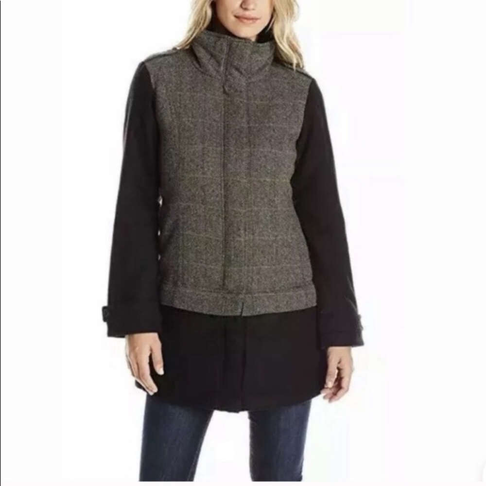 NWT Prana Caprise Wool Jacket Coat Convertible L